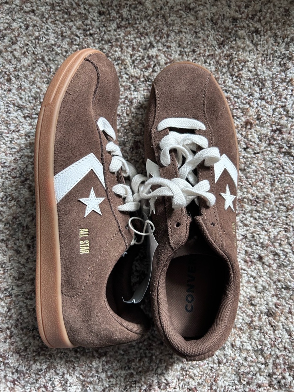 Converse All Star Classic Trainer Brown Suede Sneakers New Size 8 Retro Inspired
